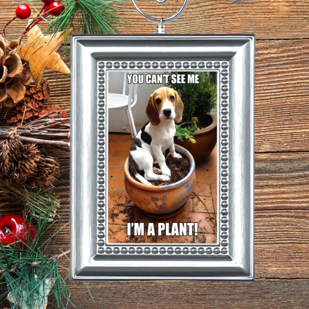 Beagle Puppy Dog Funny Christmas Tree Ornament